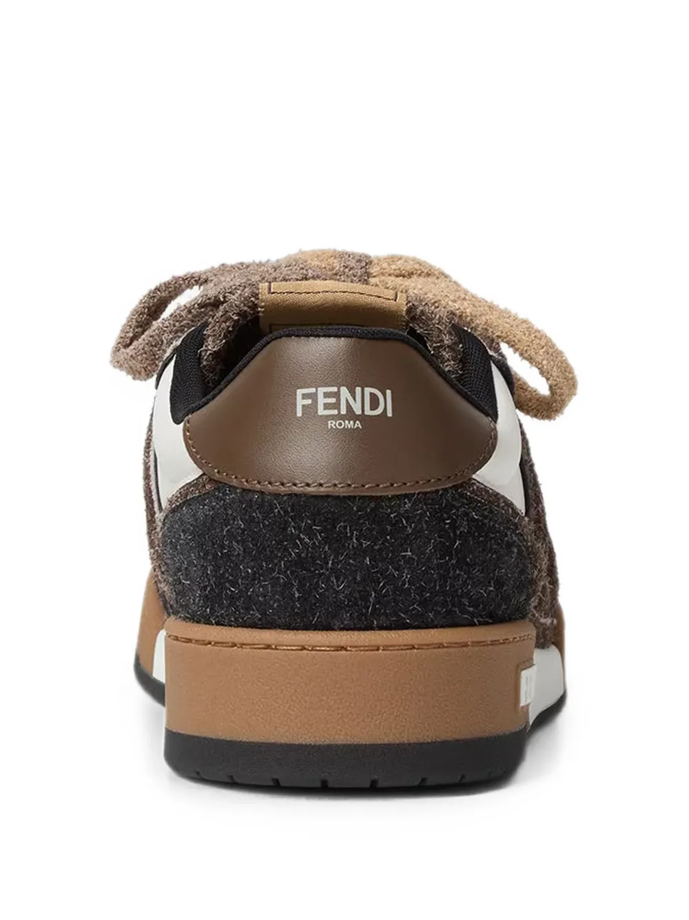 FENDI Match panelled sneakers Wit