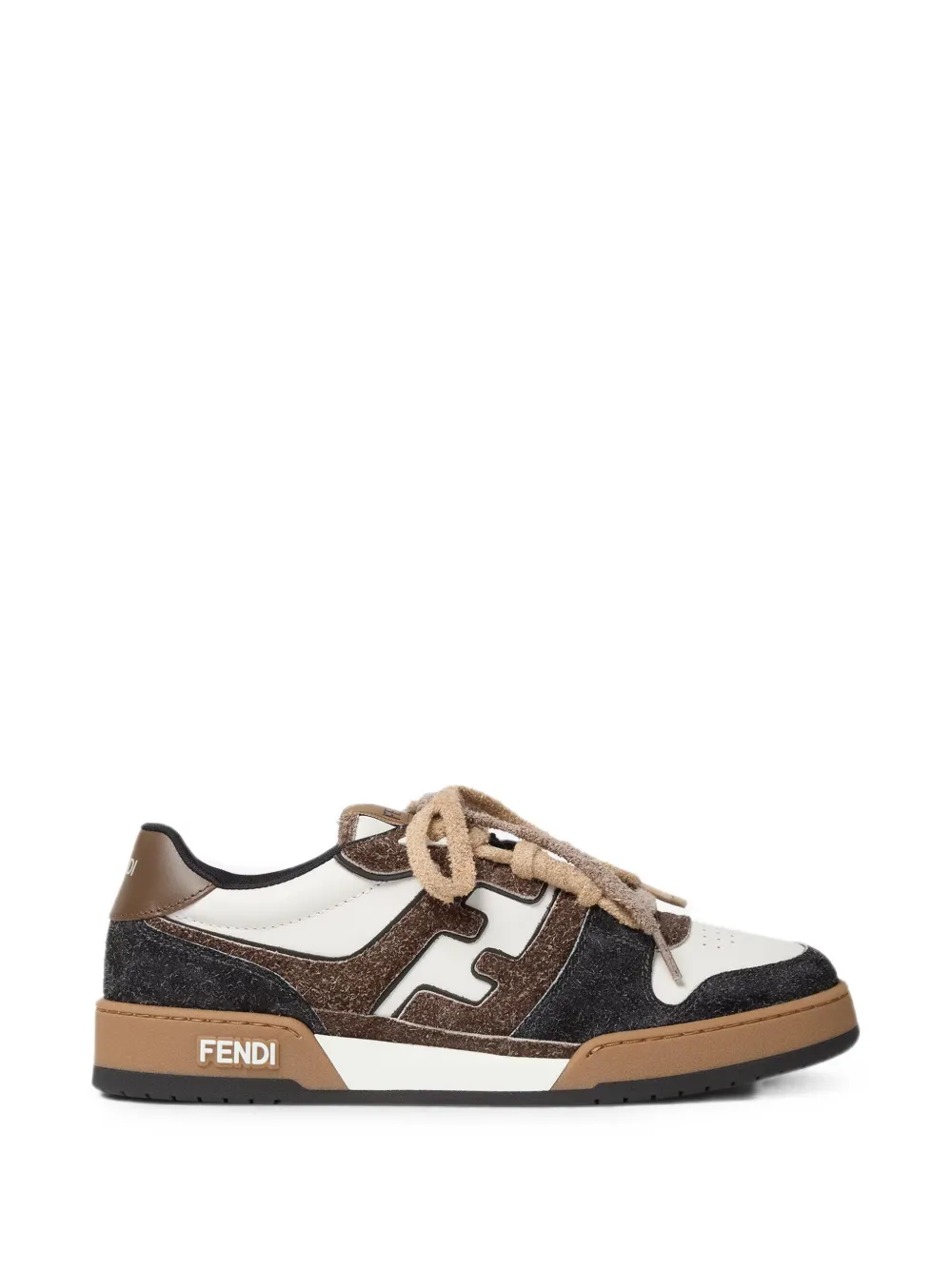 FENDI Match panelled sneakers Wit