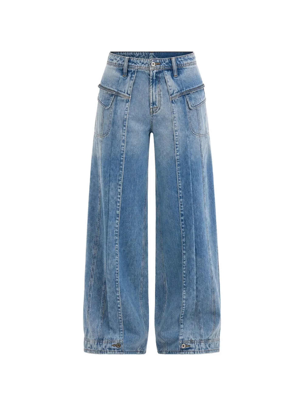 LEE x Feng Chen Wang cargo wide-leg jeans - Blu