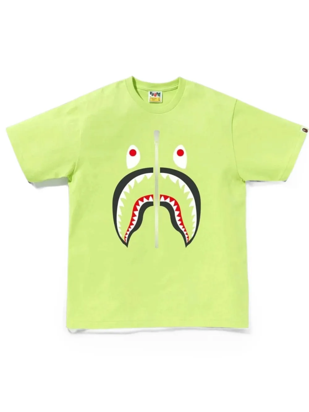 A BATHING APE T-shirt met print Groen