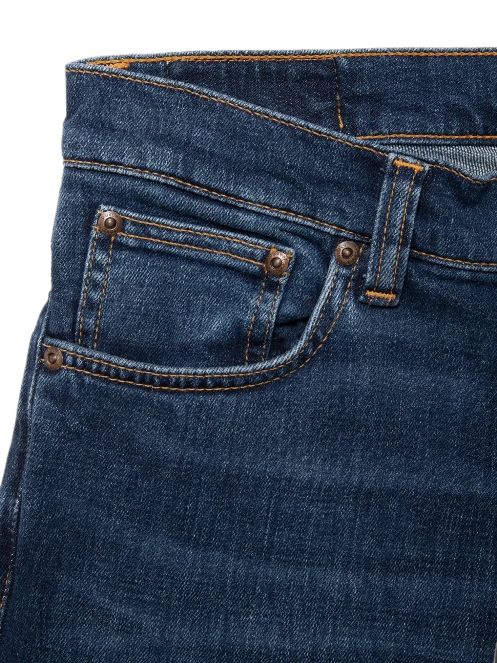Nudie Jeans Slim-fit jeans Blauw