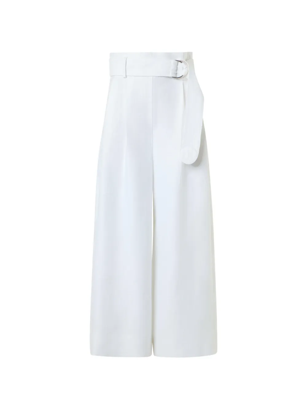 Akris Punto Pantaloni crop Fiorella a gamba ampia - Bianco