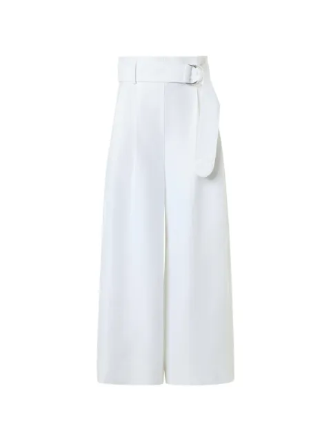 Akris Punto Fiorella linen wide-leg cropped trousers