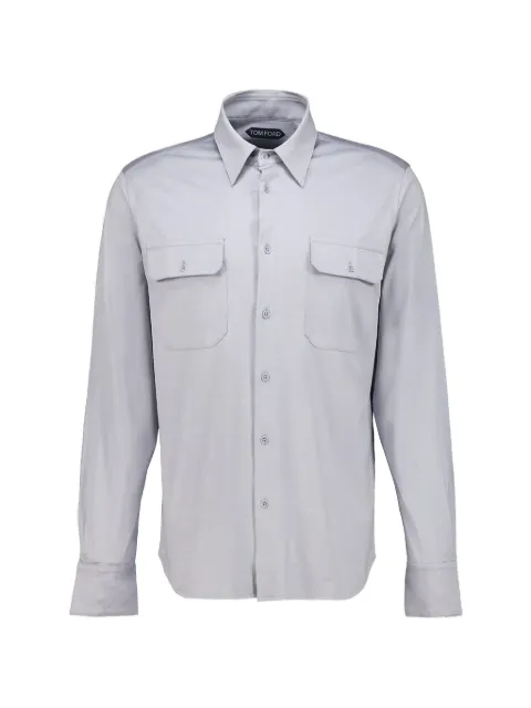 TOM FORD button-up chest-pocket shirt