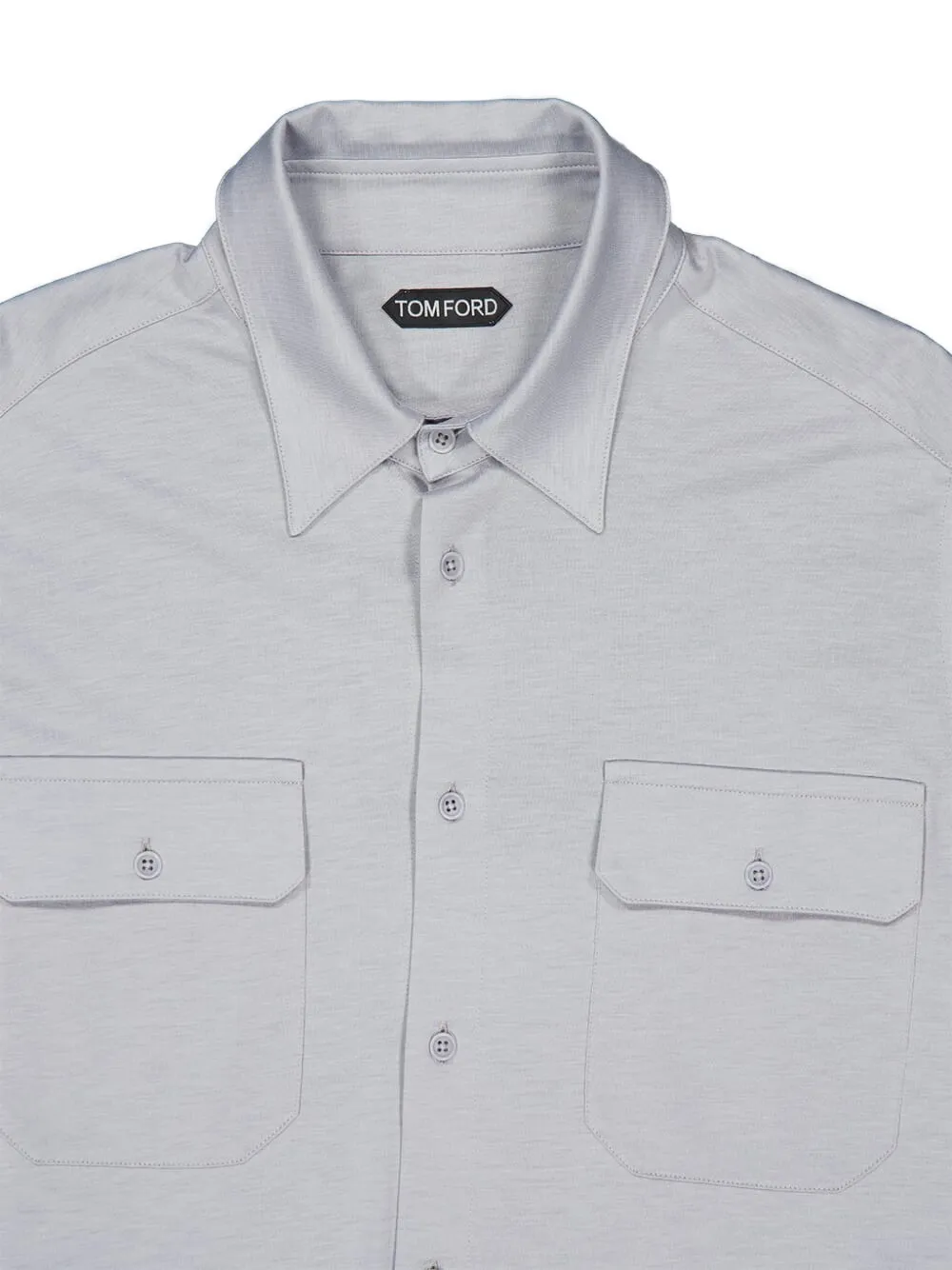 TOM FORD Button-up shirtjack met borstzak Grijs