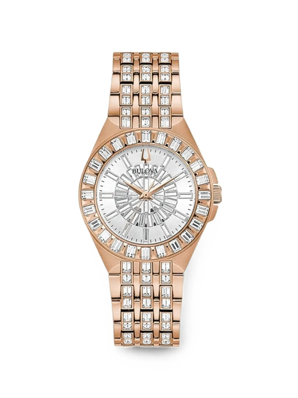 Bulova Phantom Armbanduhr mit Kristallen 32mm - Weiß