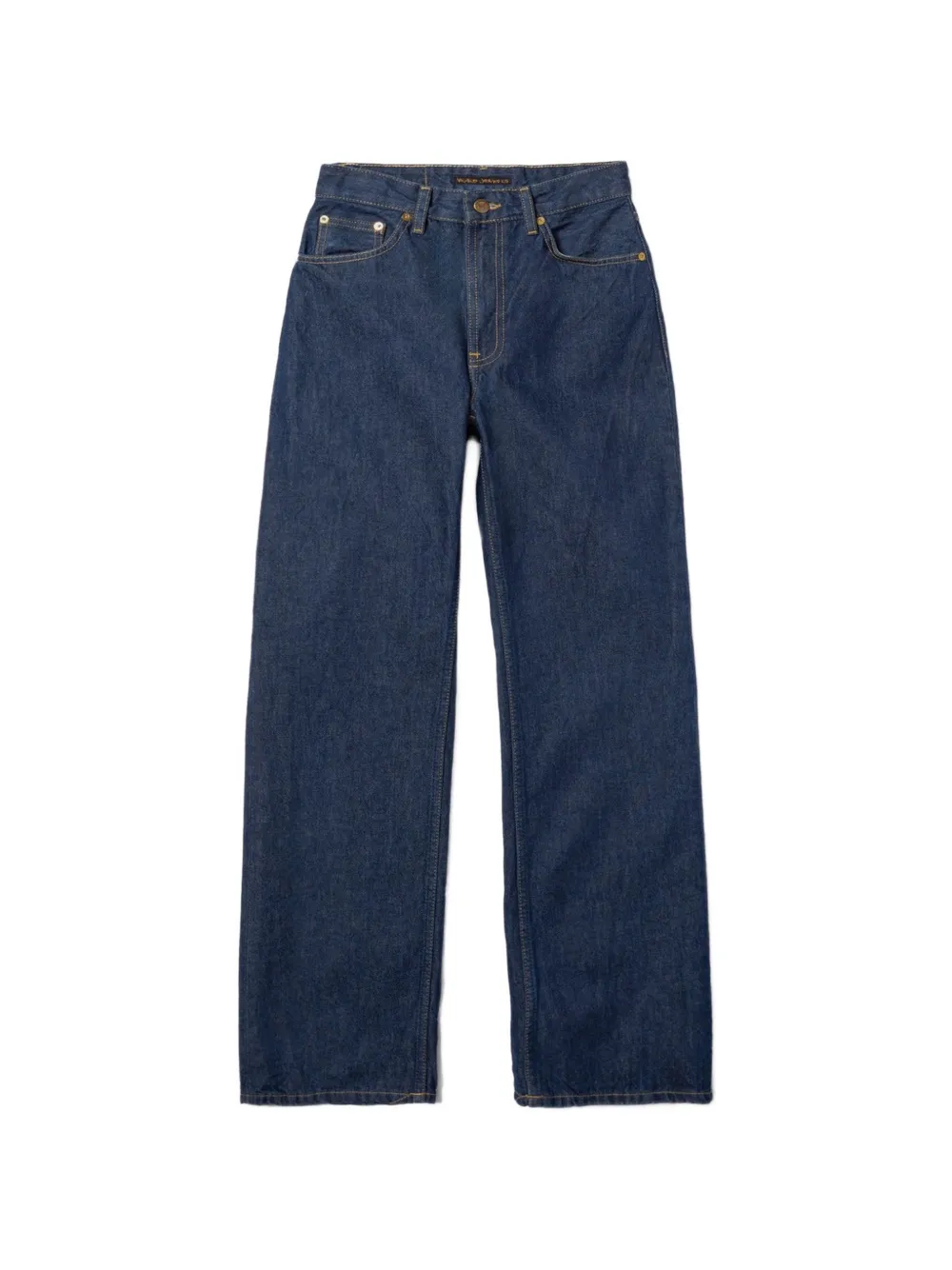 Nudie Jeans Jeans Eileen a gamba ampia - Blu
