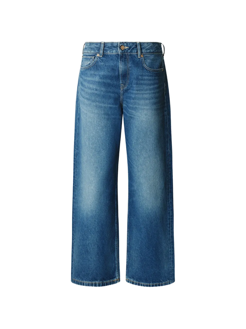 Pepe Jeans Jeans a gamba ampia Hazel - Blu