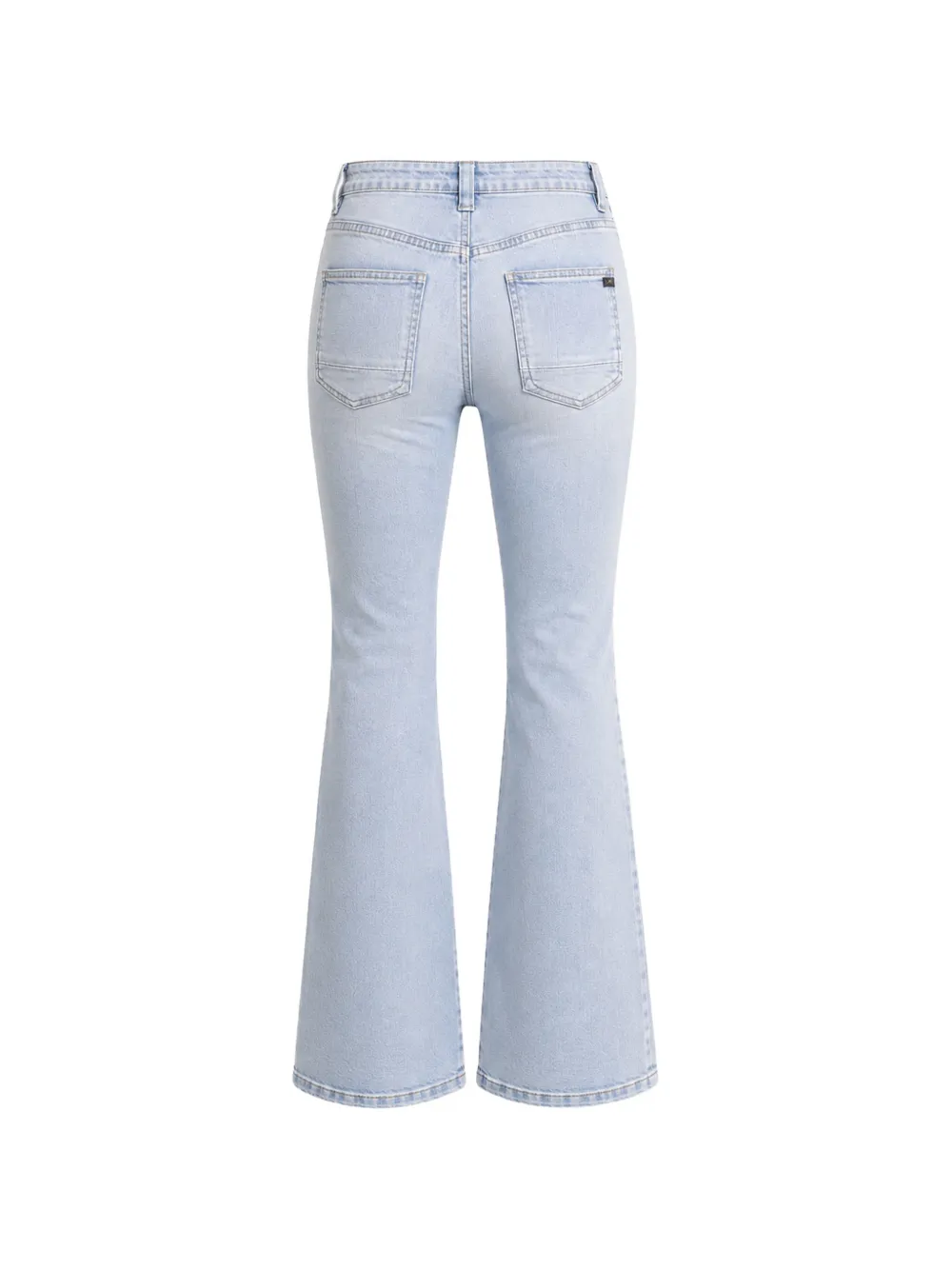  Les Temps Des Cerises Patch-pocket Flared Jeans - Azul 