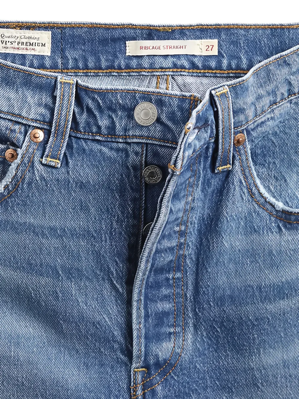 Levi's Straight jeans Blauw