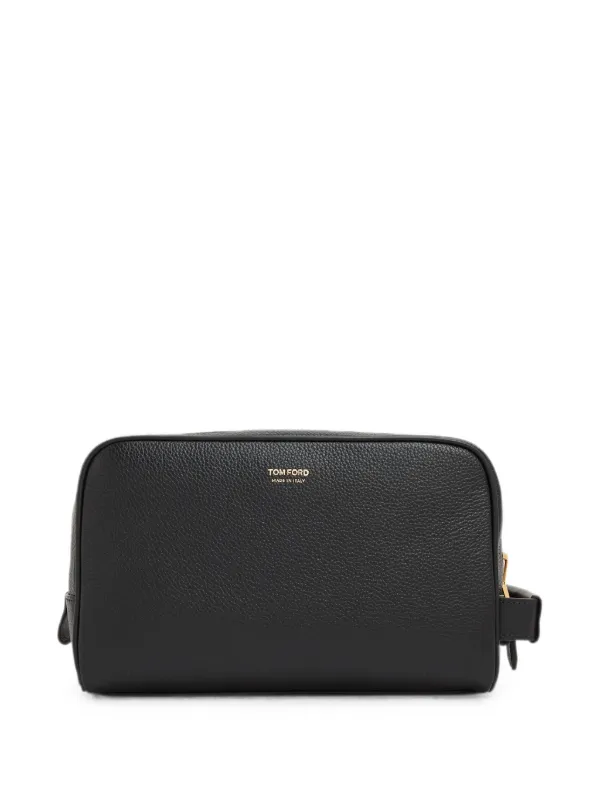 TOM FORD レザー トラベルポーチ | ブラック | FARFETCH JP