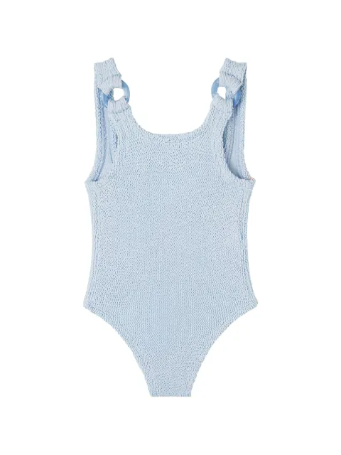 Hunza G Kids Domino crinkle-effect swimsuit
