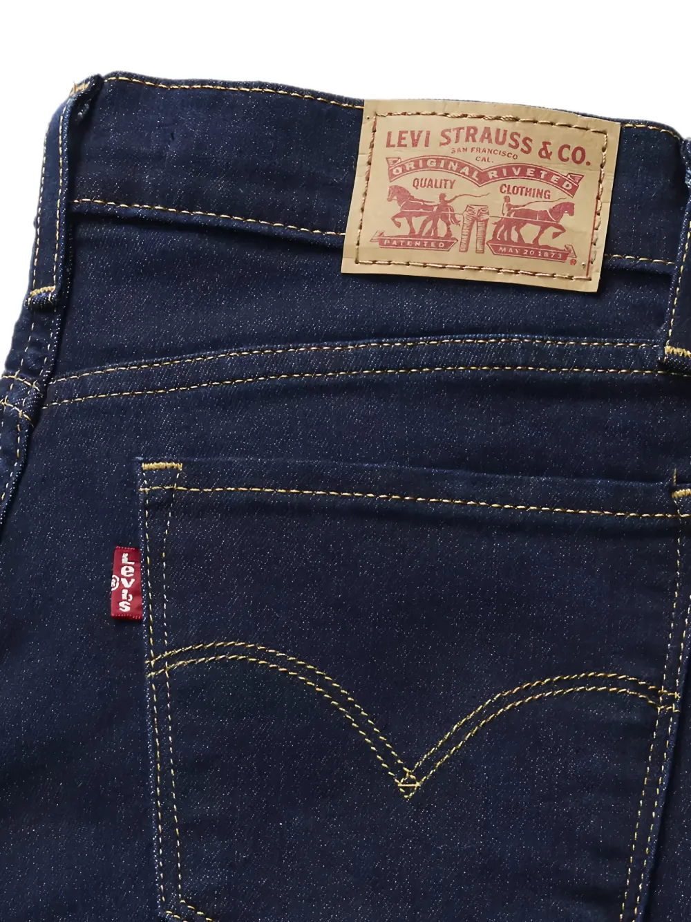 Levi's 314 shaping straight jeans Blauw