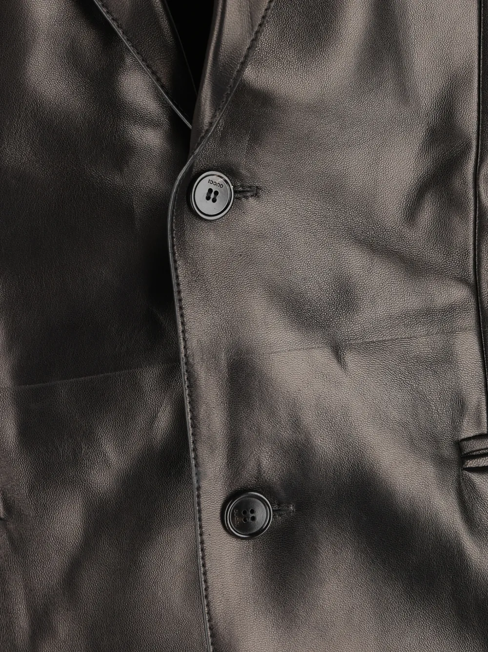 Gucci Jack met enkele rij knopen Zwart