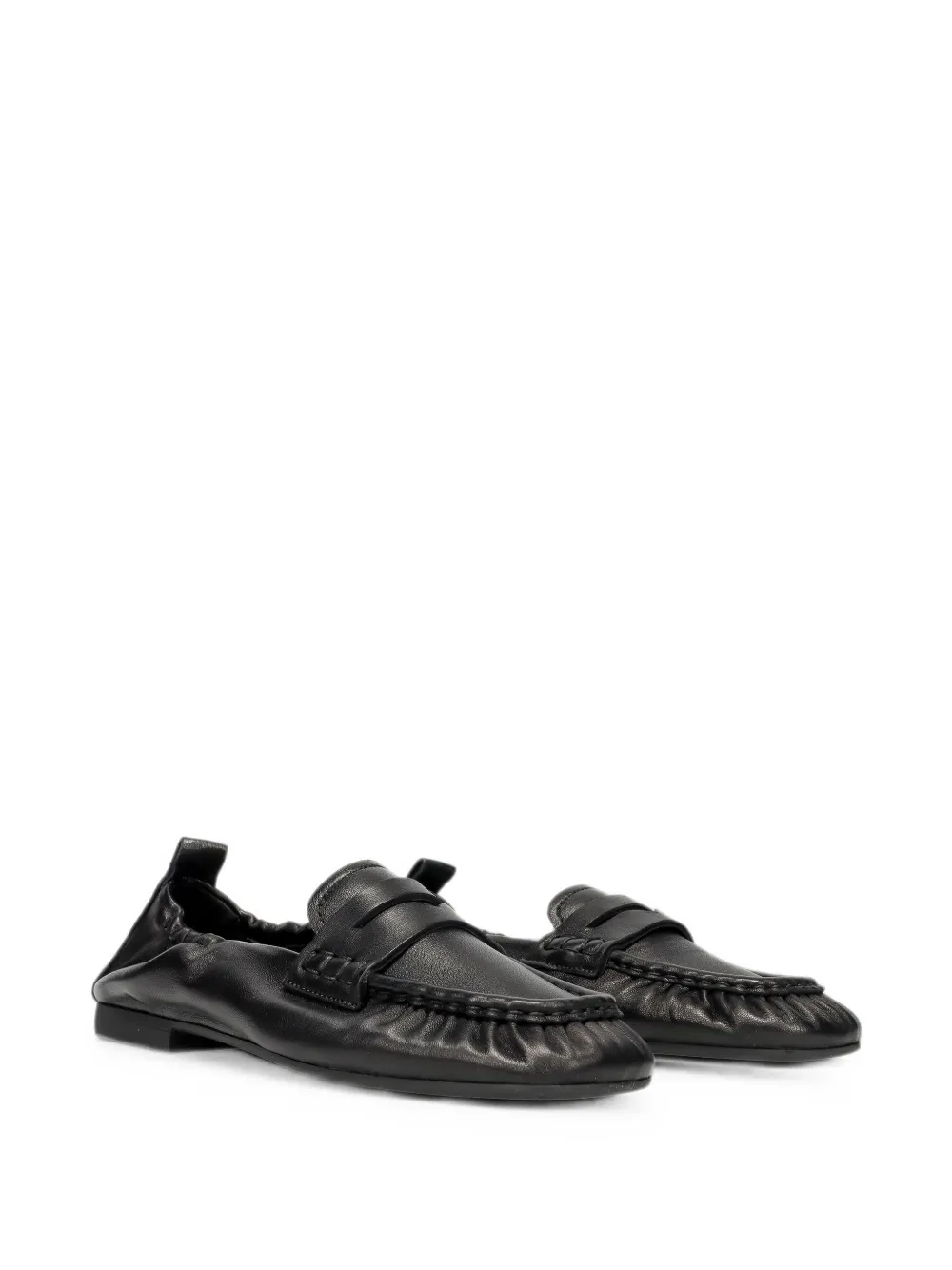 Copenhagen leather mask loafers Zwart