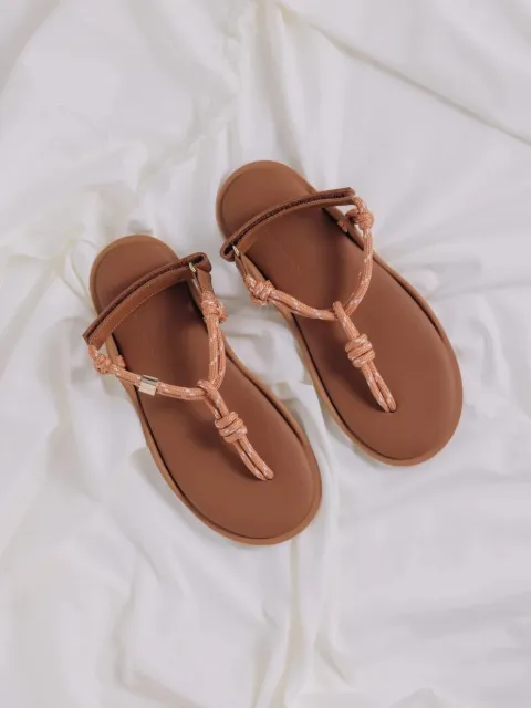 Flòwze Flò knot-detail touch-strap sandals