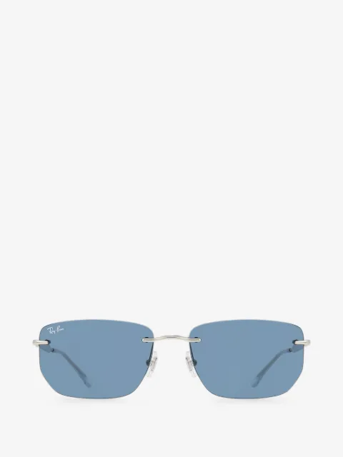 Ray-Ban lentes de sol rectangulares sin armazón