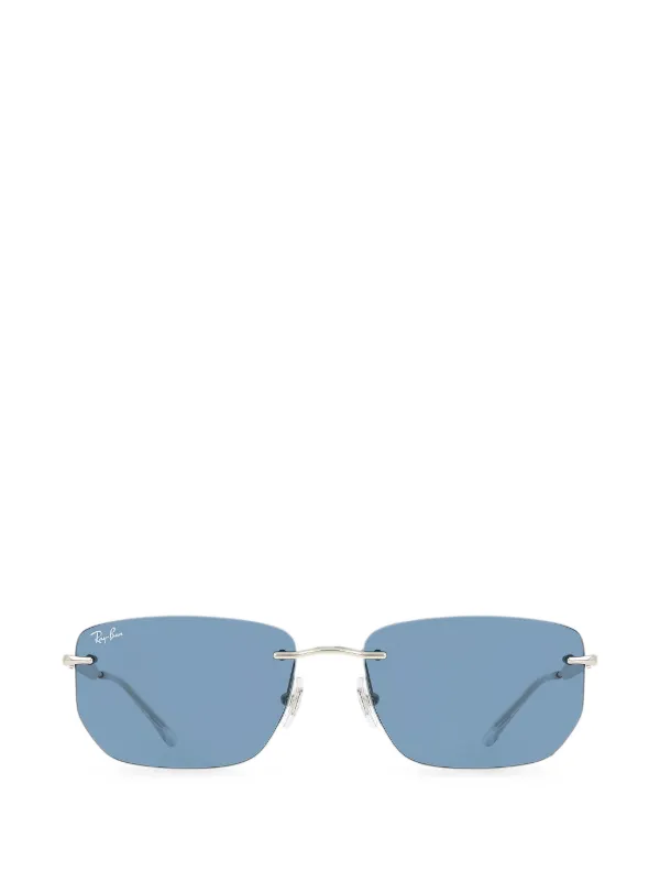 Ray-Ban サングラス リムレス シルバーフレーム Ray-Ban リムレス スクエアサングラス | シルバートーン | FARFETCH JP