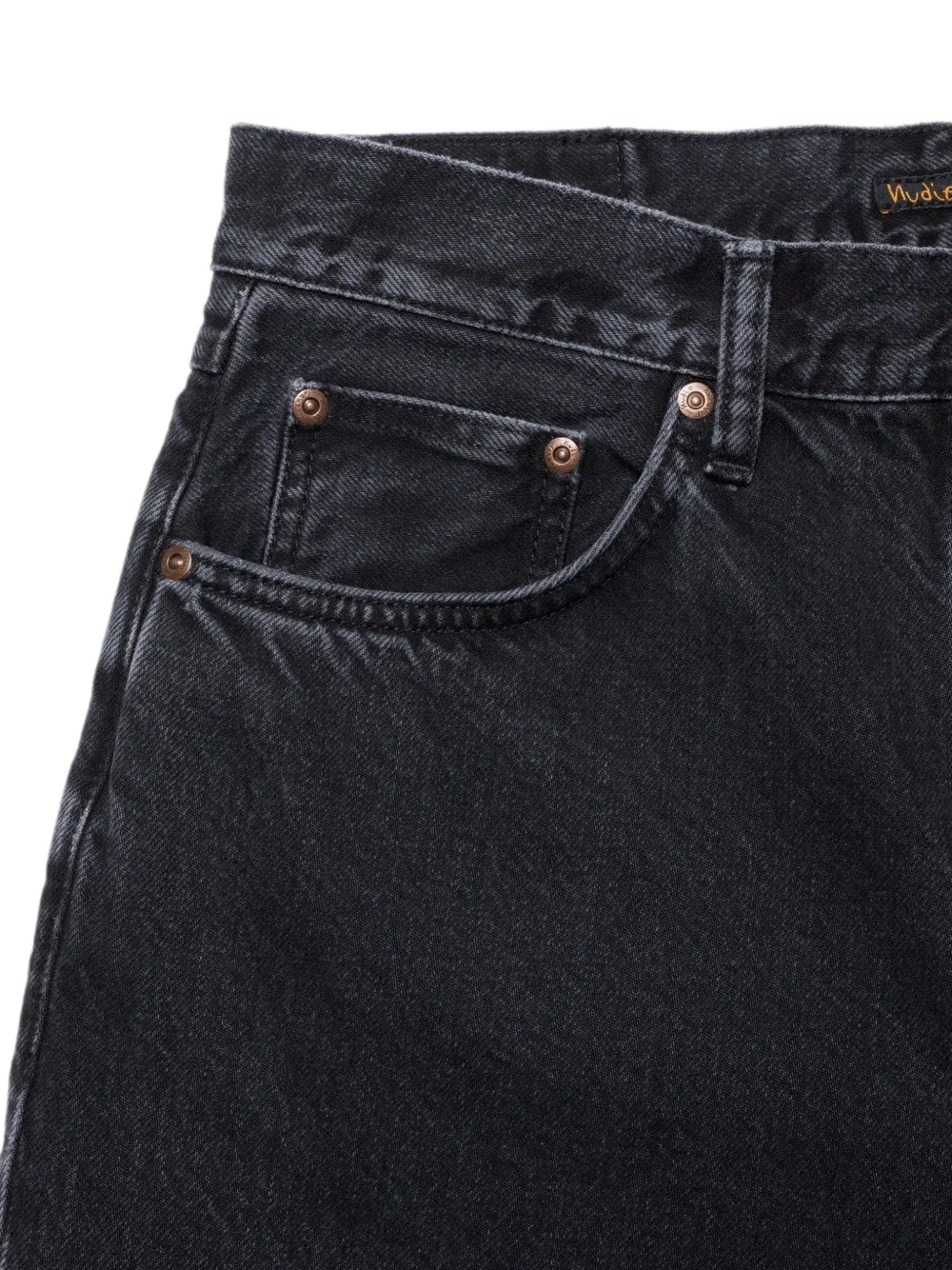 Nudie Jeans Tuff Tony high waist jeans Zwart