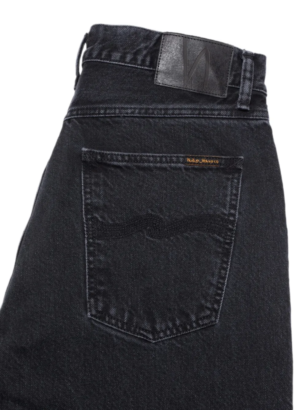 Nudie Jeans Tuff Tony high waist jeans Zwart