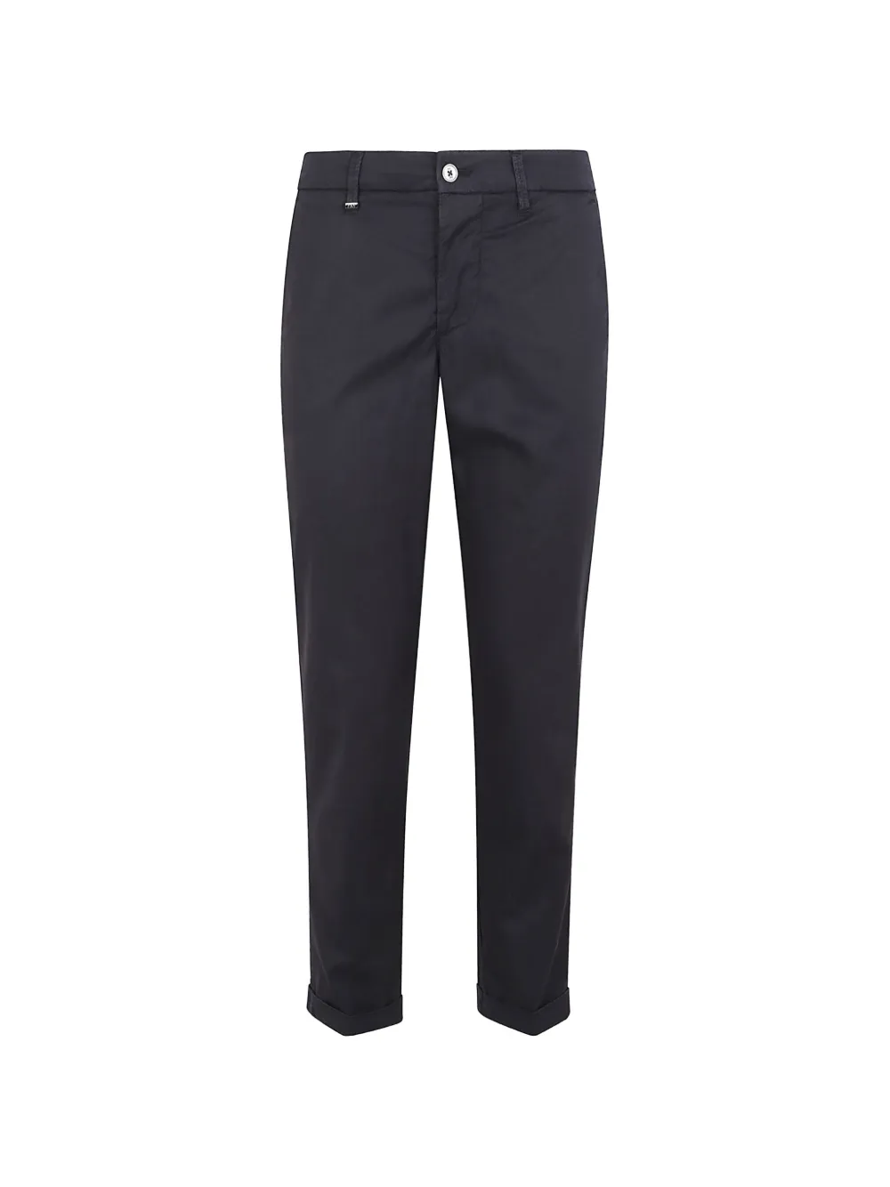 Fay Pantaloni dritti con placca logo - Blu