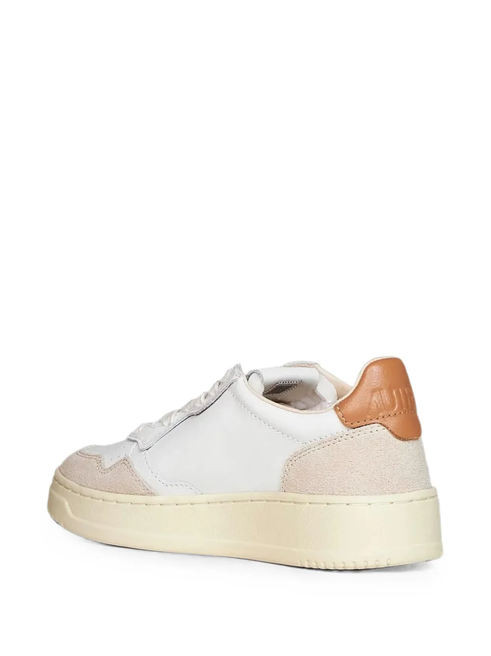 Autry Medalist leather and suede sneakers Wit