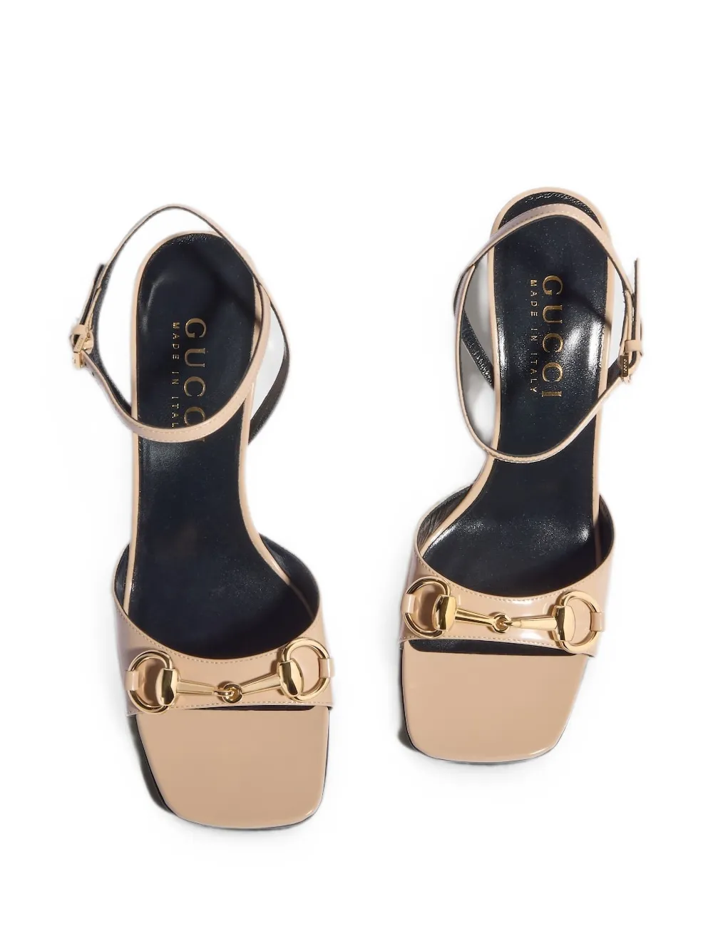 Gucci Signora horsebit sandals Beige
