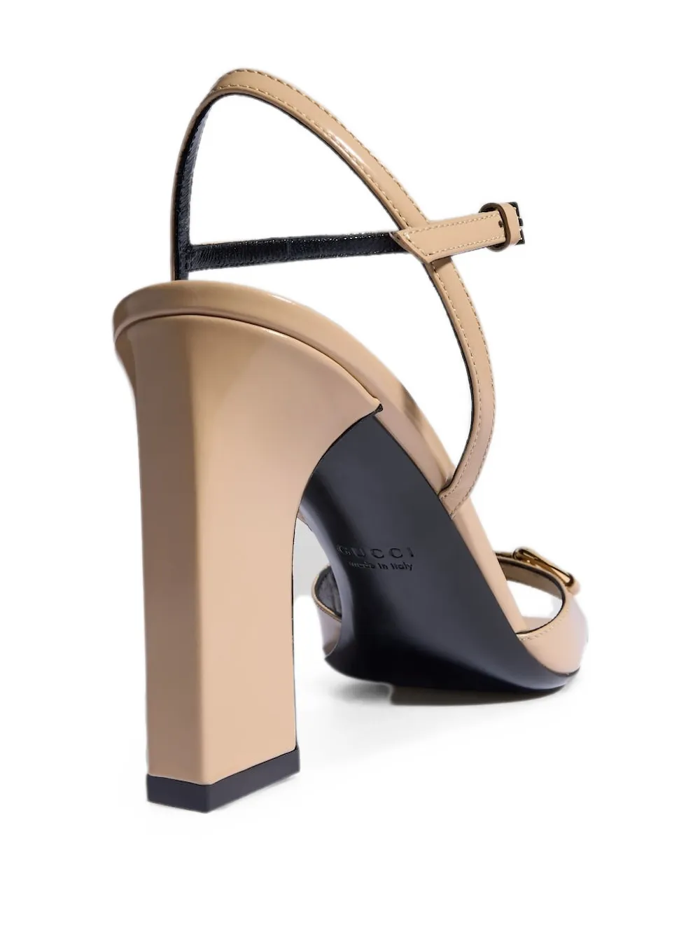 Gucci Signora horsebit sandals Beige