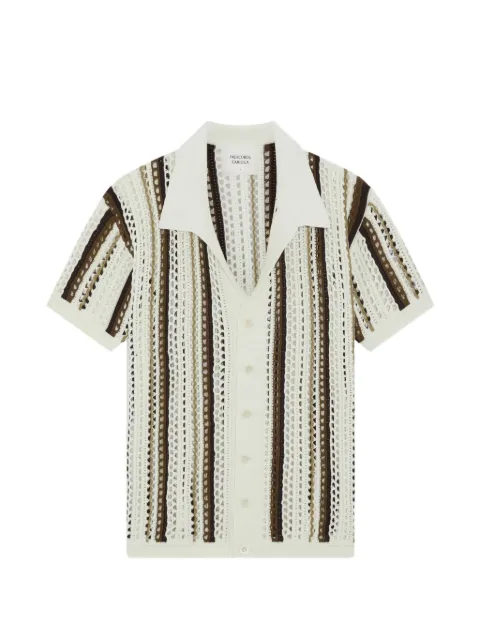 Frescobol Carioca Pinto crochet shirt