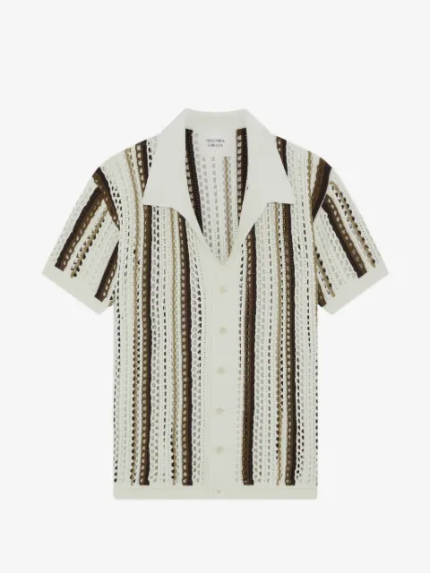 Frescobol Carioca Pinto crochet shirt