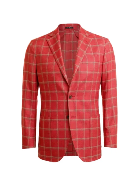 SARTORIO NAPOLI windowpane-check blazer