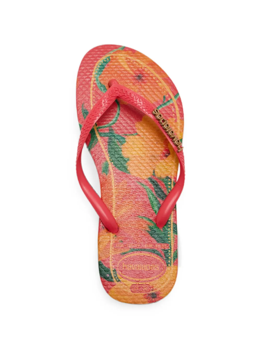 Havaianas Kids floral-print flip flops Roze