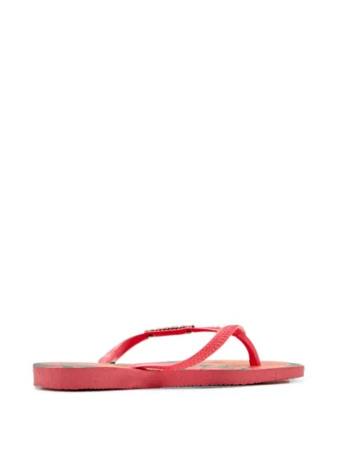 Havaianas Kids floral-print flip flops