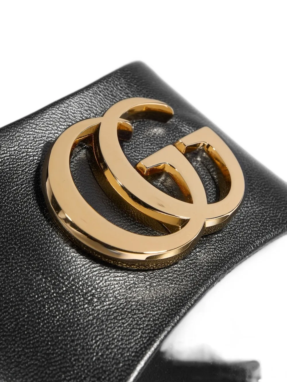 Gucci Double G leather sandals Zwart