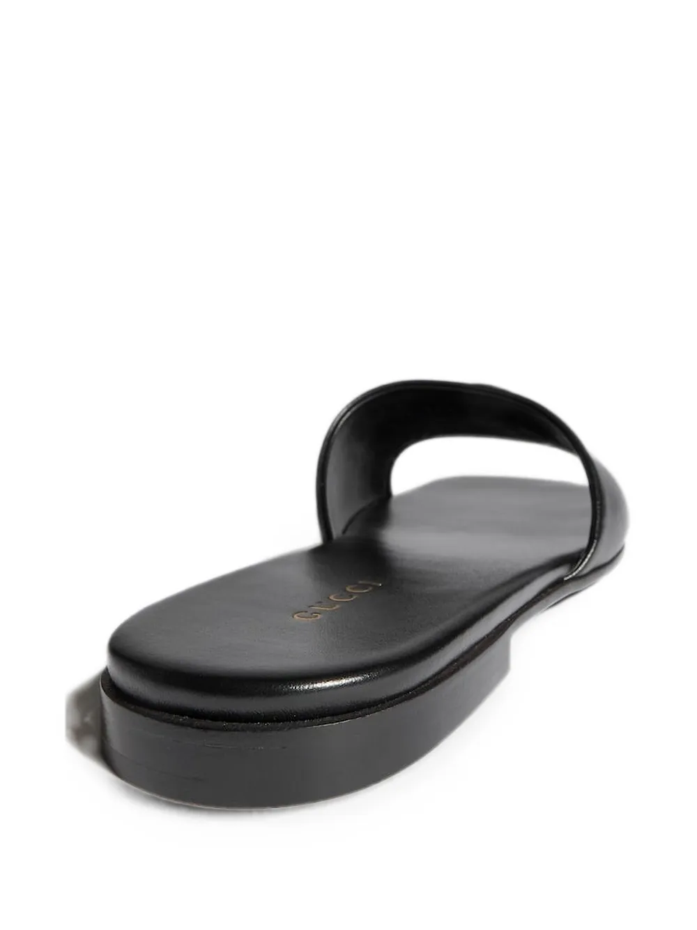 Gucci Double G leather sandals Zwart