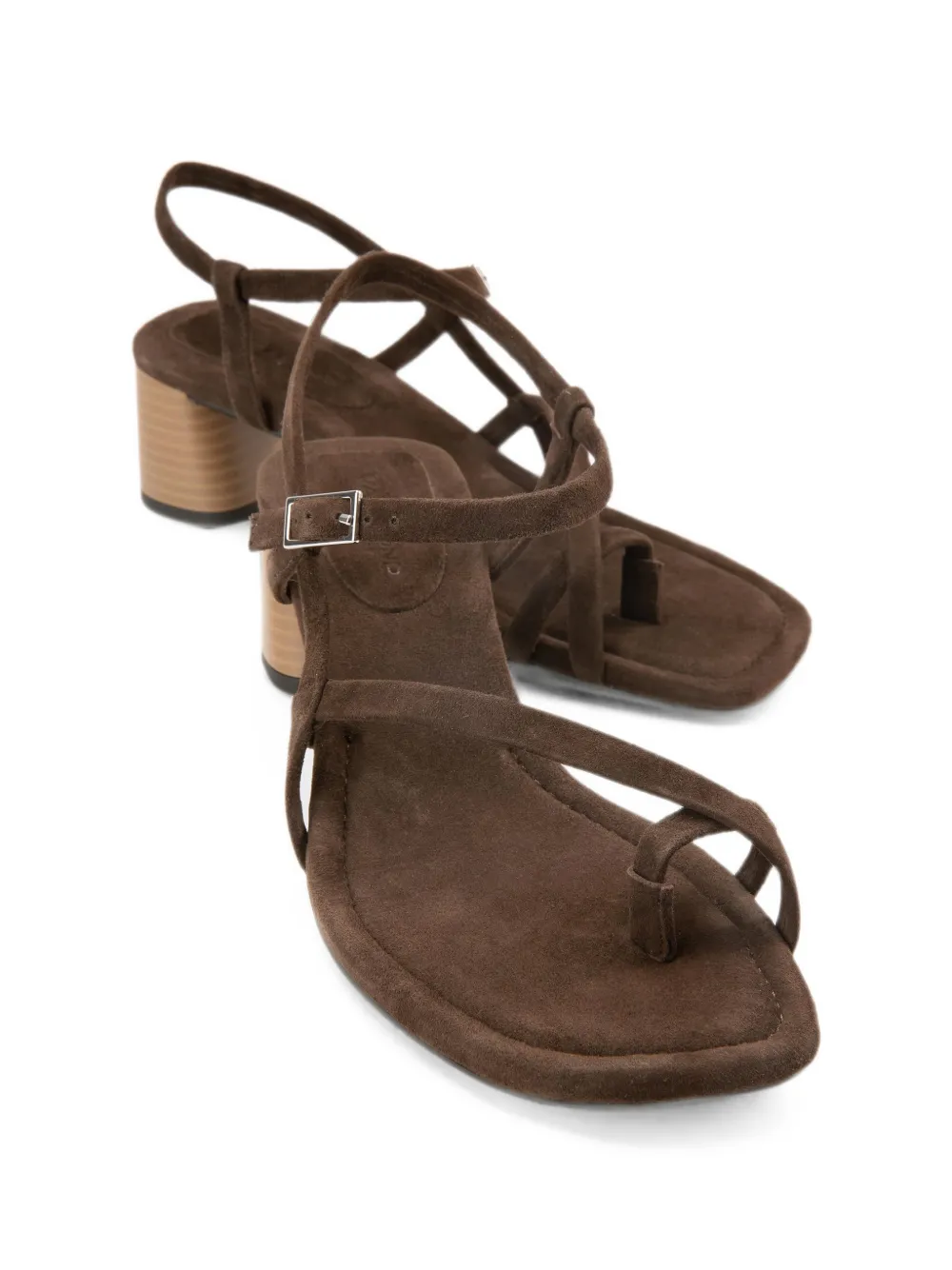 VAGABOND Evie strappy block-heel sandals Bruin