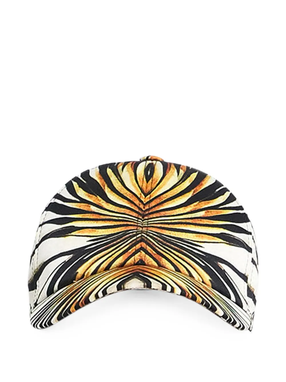 Roberto Cavalli Cappello da baseball Ray of Gold con stampa - Bianco