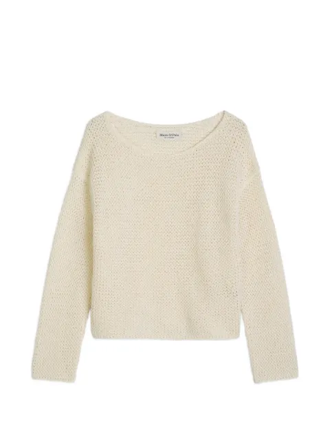 Marc O'Polo open-knit long-sleeve sweatshirt