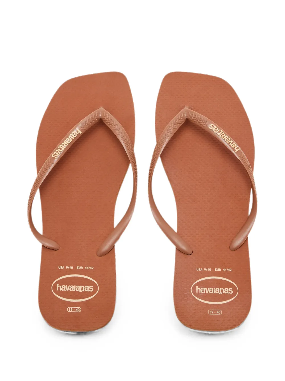 Havaianas logo-lettering flip-flops Bruin