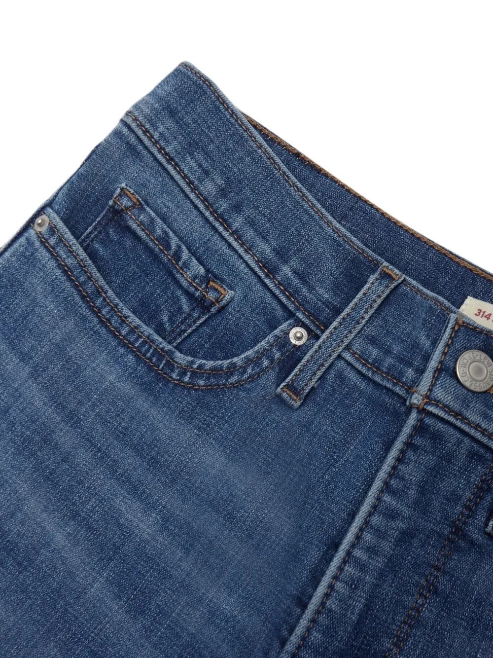 Levi's Shaping straight-leg jeans Blauw