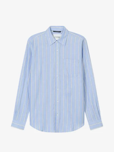 Closed striped cotton shirt
