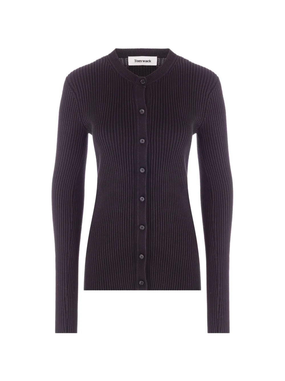 TONYWACK Cardigan in maglia a coste - Nero