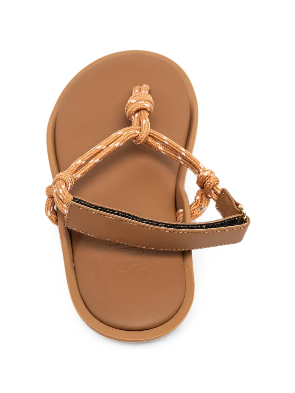  Flòwze Knotted Touch-strap Sandals - Neutro 