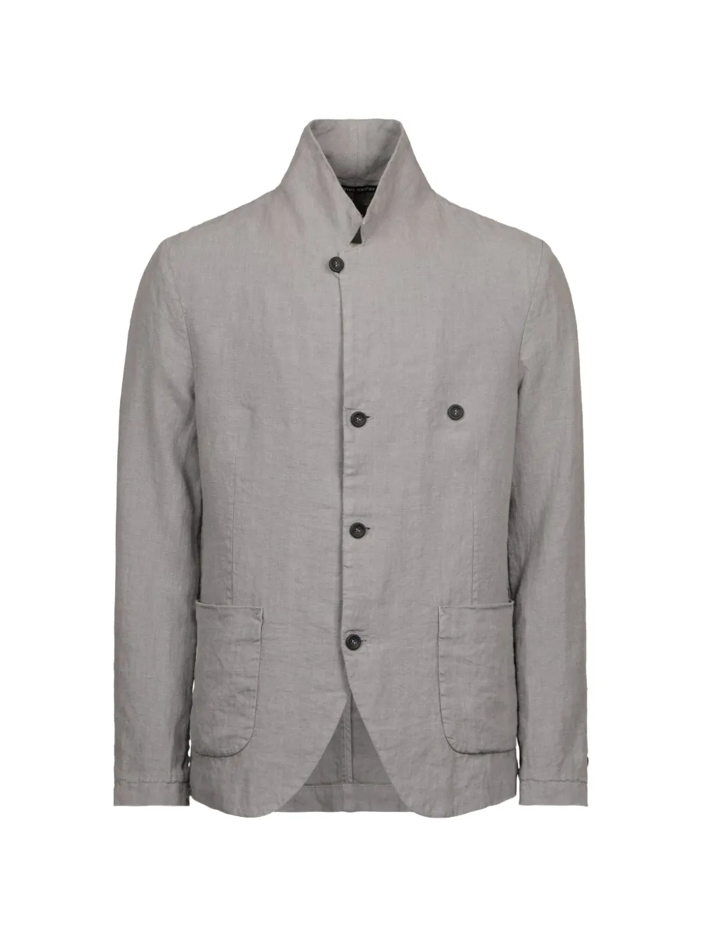  Hannes Roether Button-fastening Patch-pocket Blazer - Gris 