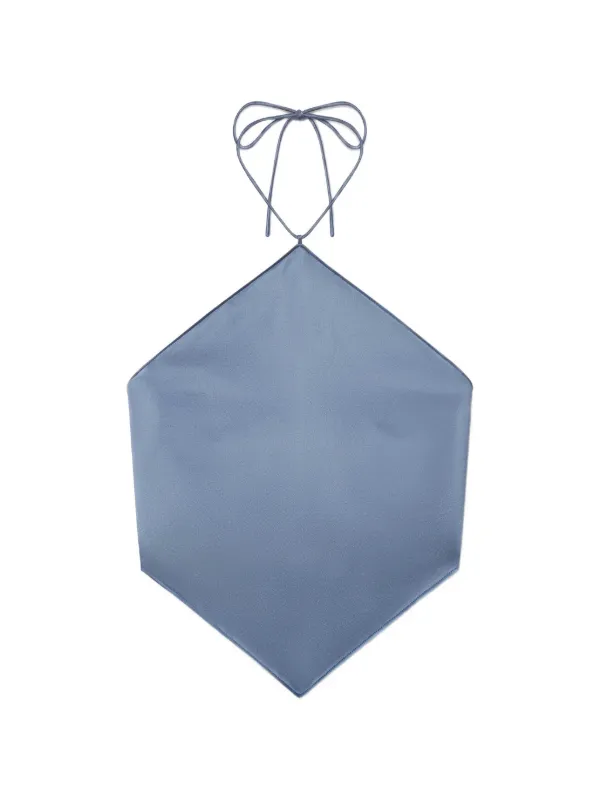 Éterne Freya Halterneck Top in Blue