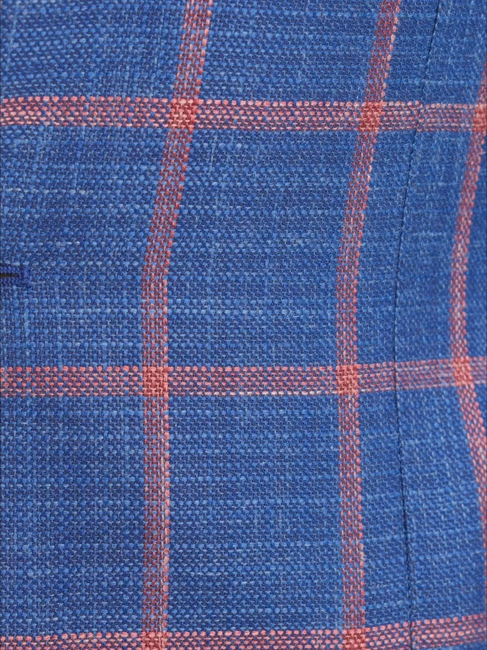  Sartorio Napoli Windowpane Virgin Wool-blend Jacket - Azul 