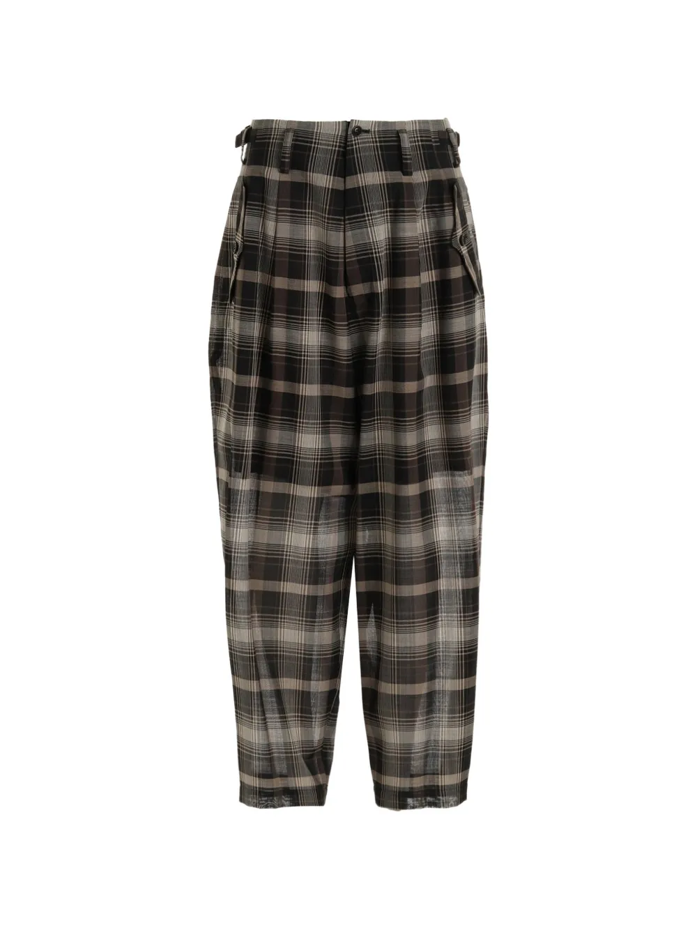 Y's Pantaloni a quadri - Nero