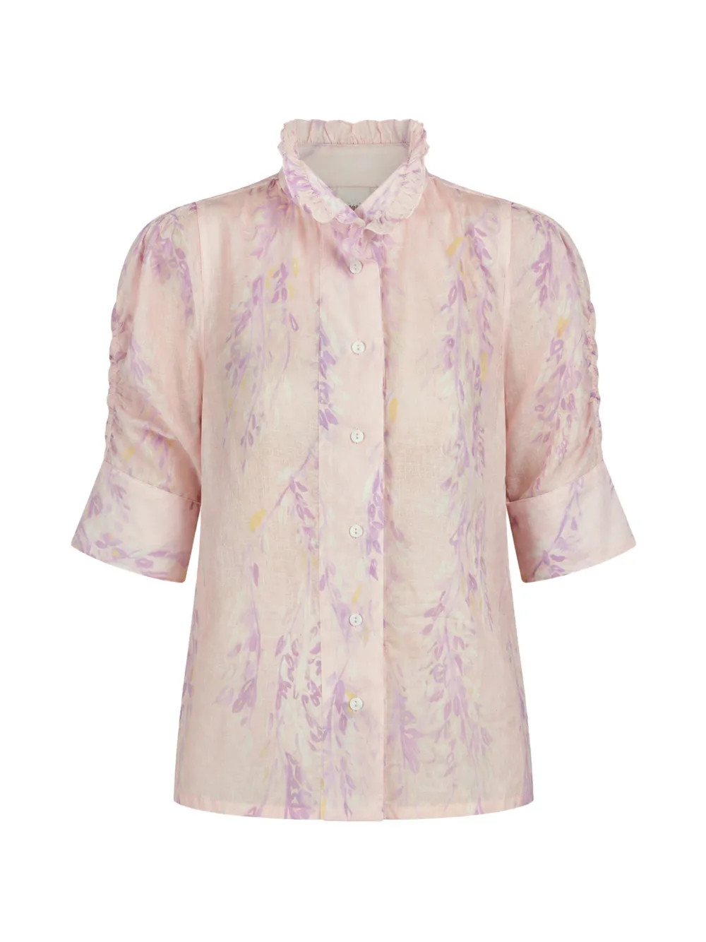 Thierry Colson Camicia Vita a fiori - Rosa