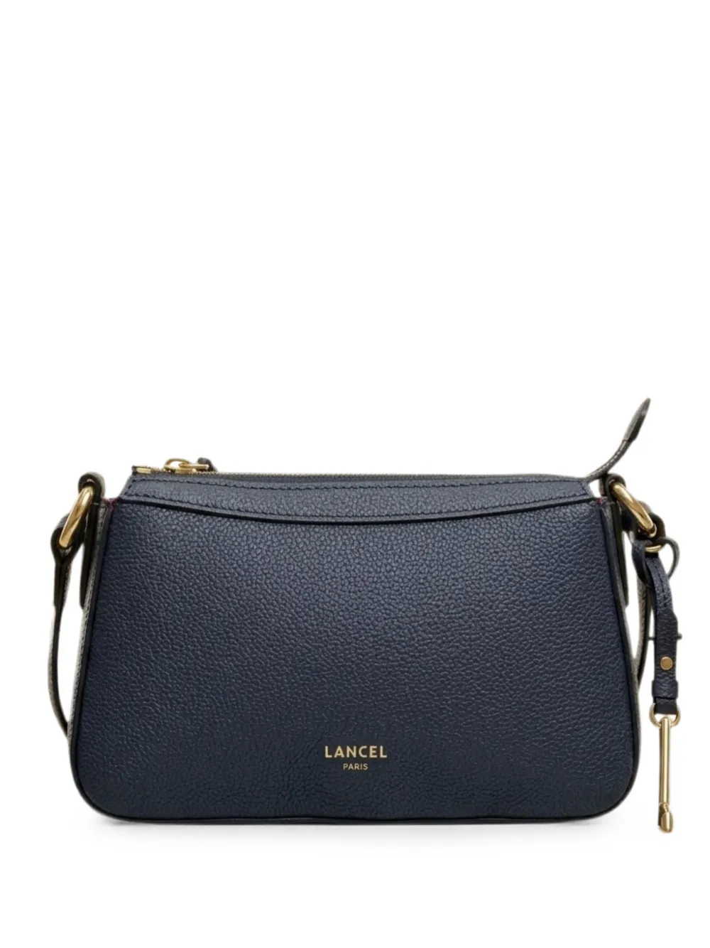Lancel grained leather shoulder bag - Blue