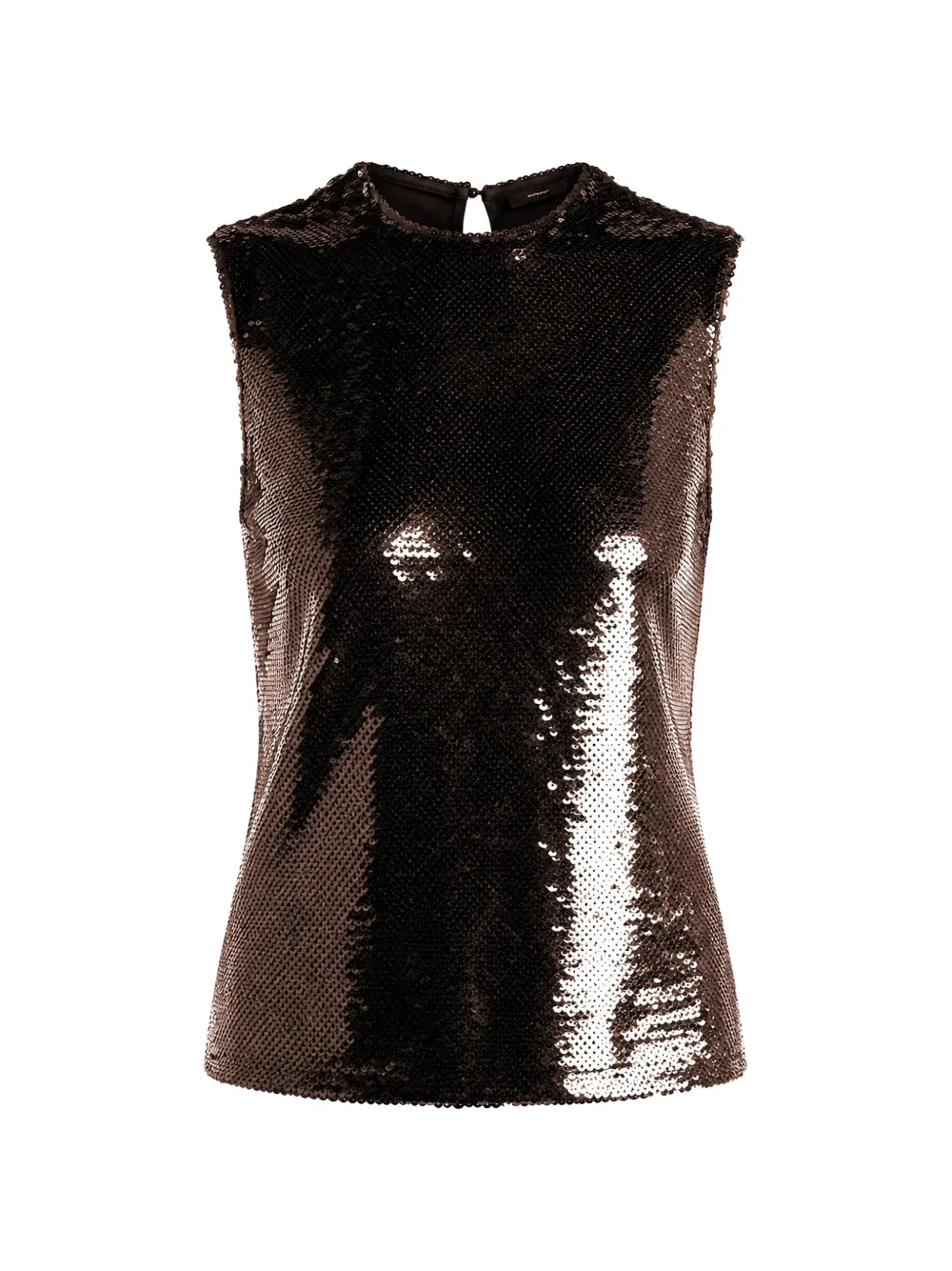 Esse Top Luminessa con paillettes - Marrone